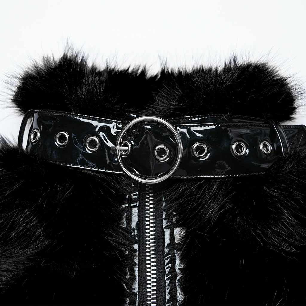 Punk personalized short fur jacket - Image 16