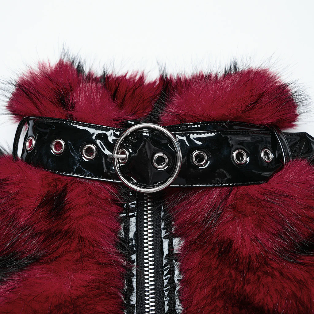 Punk personalized short fur jacket - Image 6