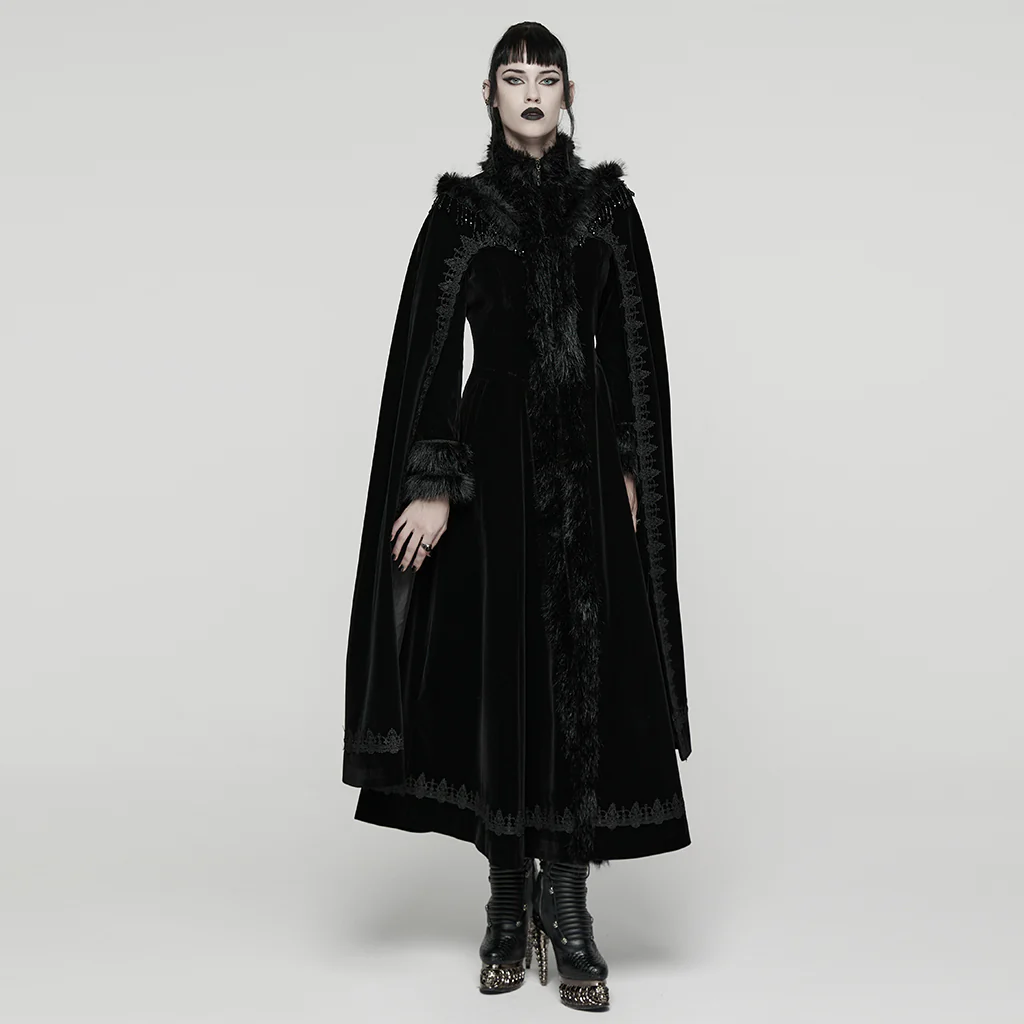 Goth Gorgeous Cloak Coat - Image 6