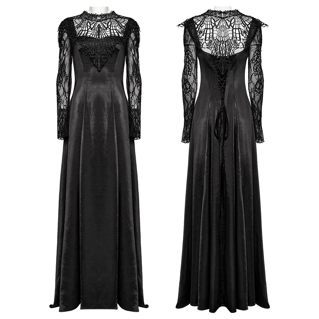 Goth Gorgeous Floral Dress - Image 5