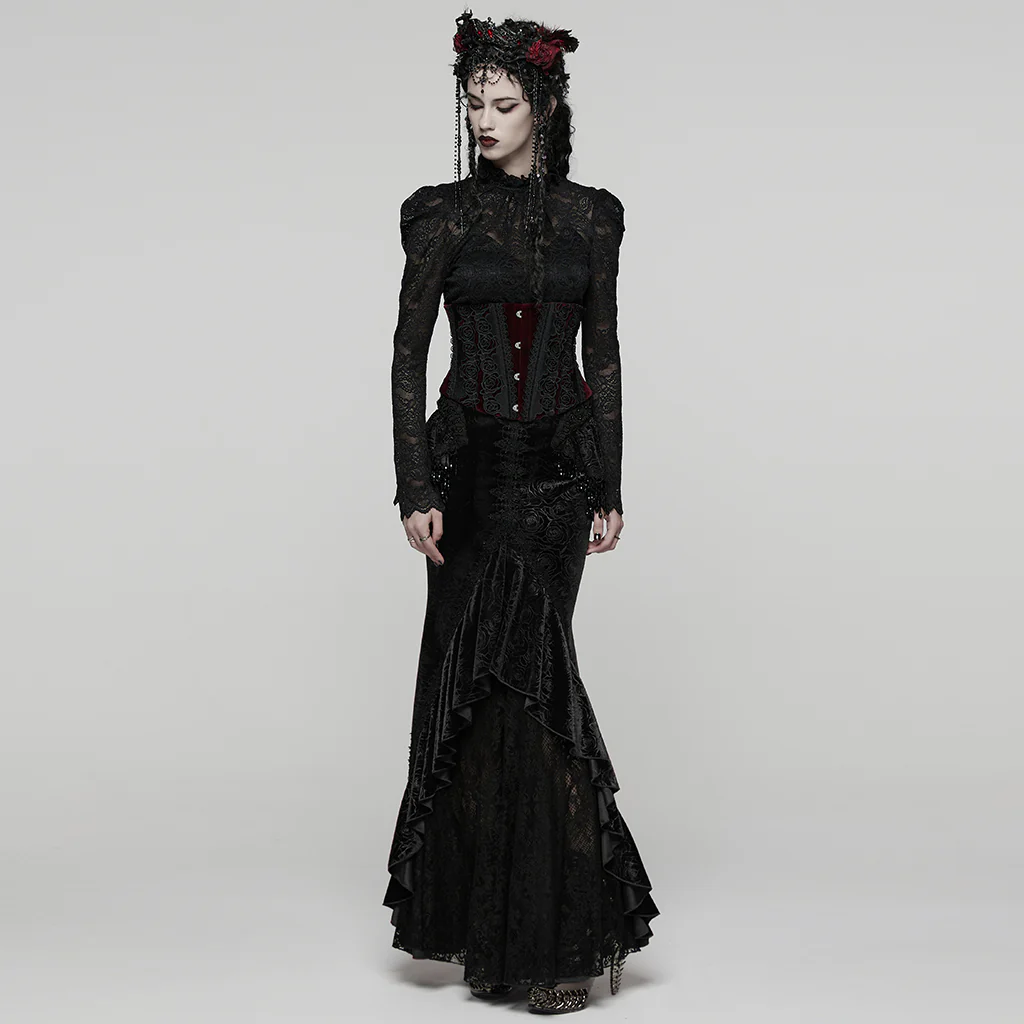 Goth Gorgeous Fishtail Skirt