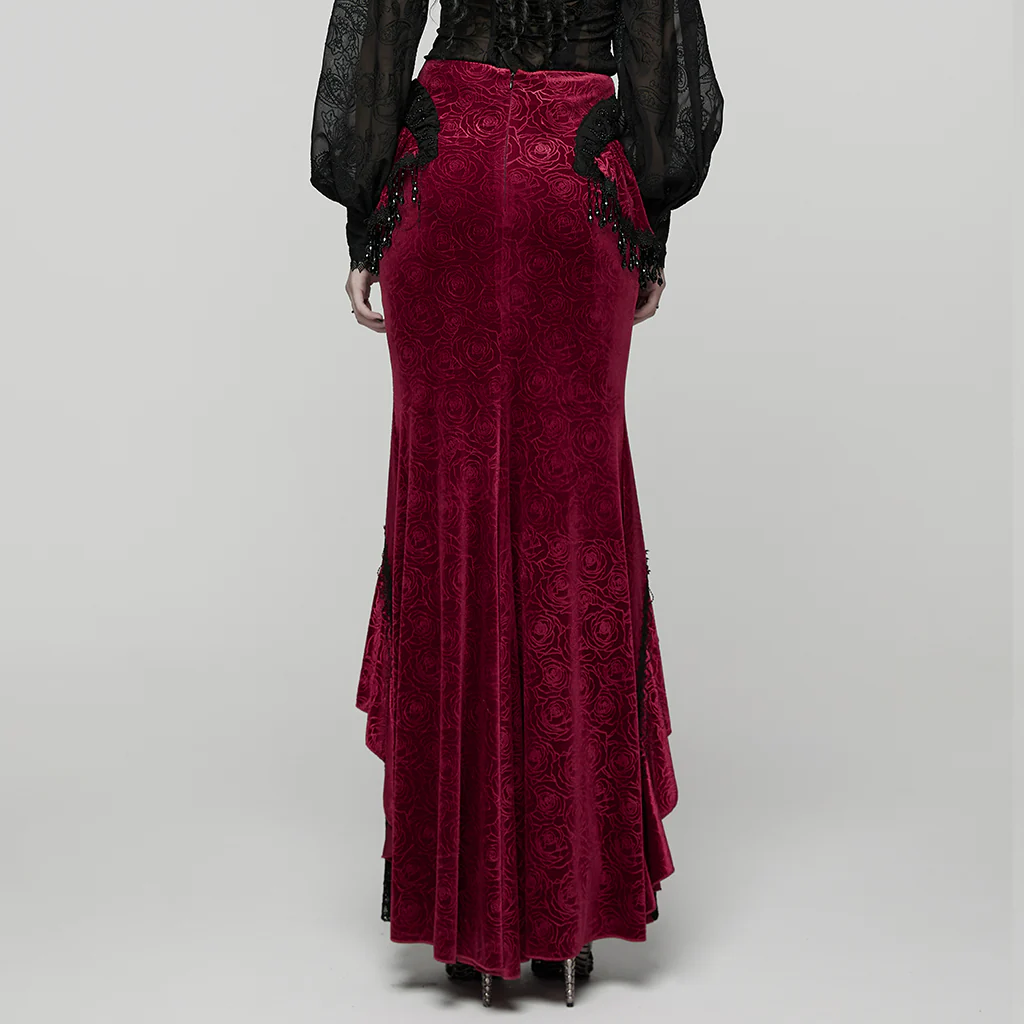 Goth Gorgeous Fishtail Skirt - Image 13
