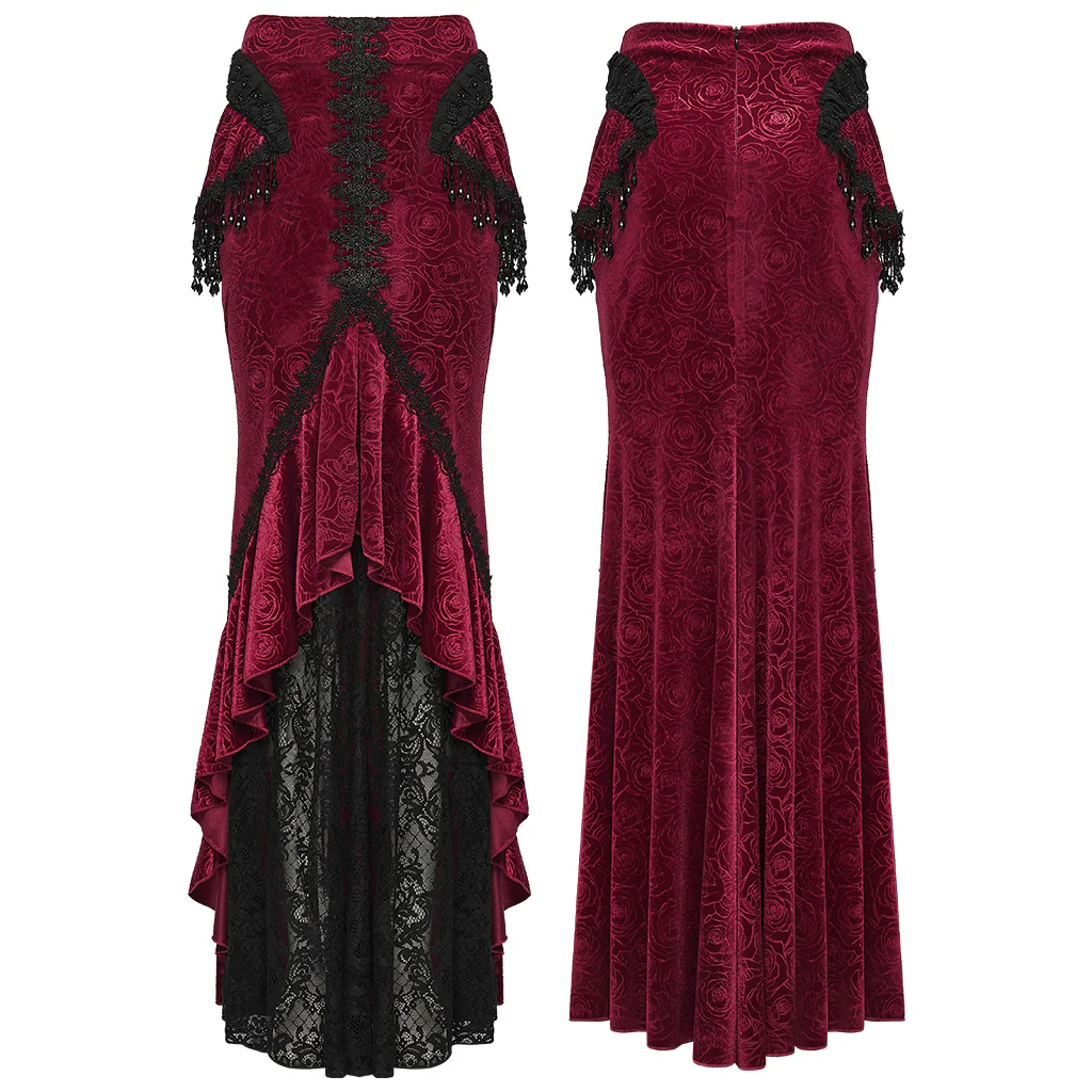 Goth Gorgeous Fishtail Skirt - Image 15