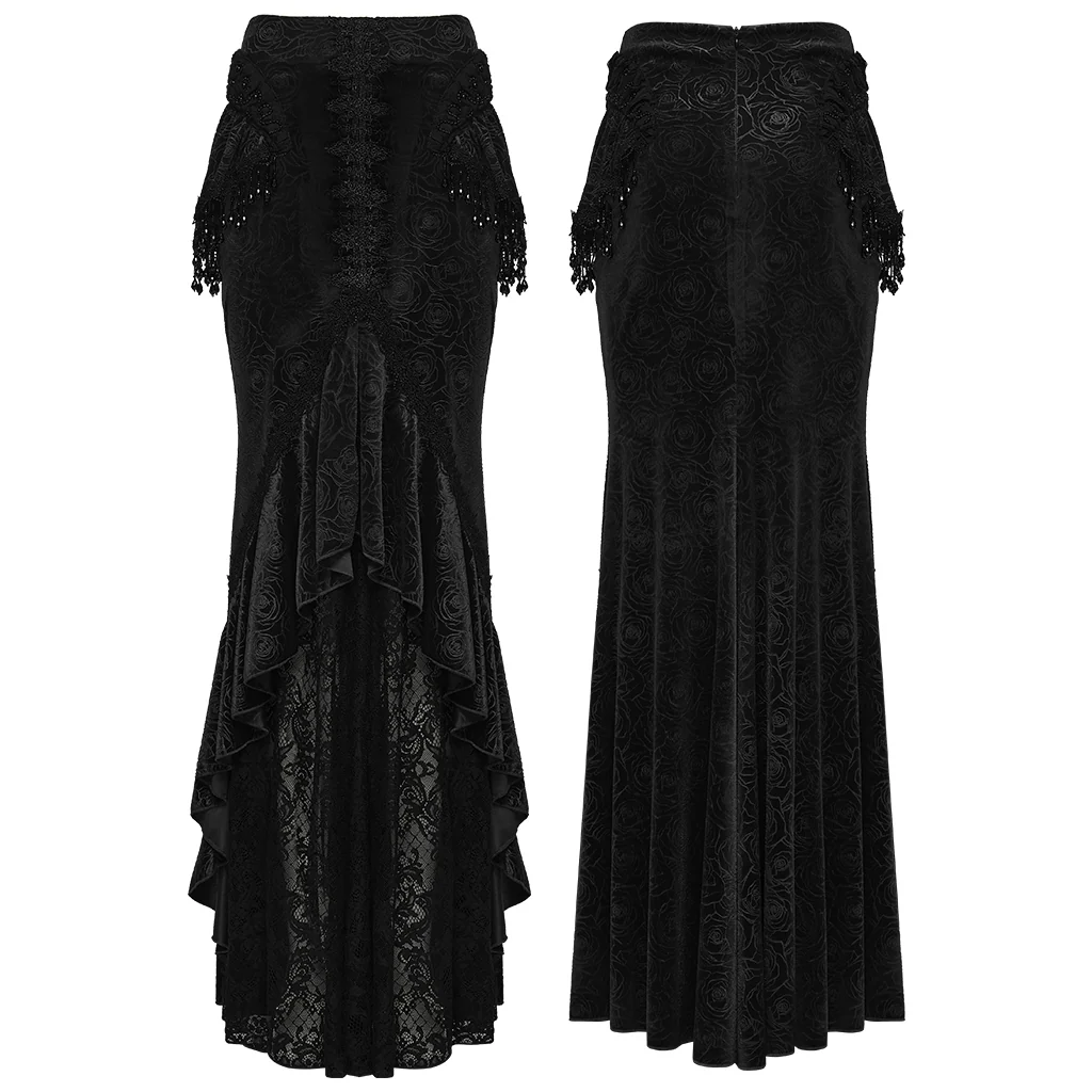 Goth Gorgeous Fishtail Skirt - Image 6