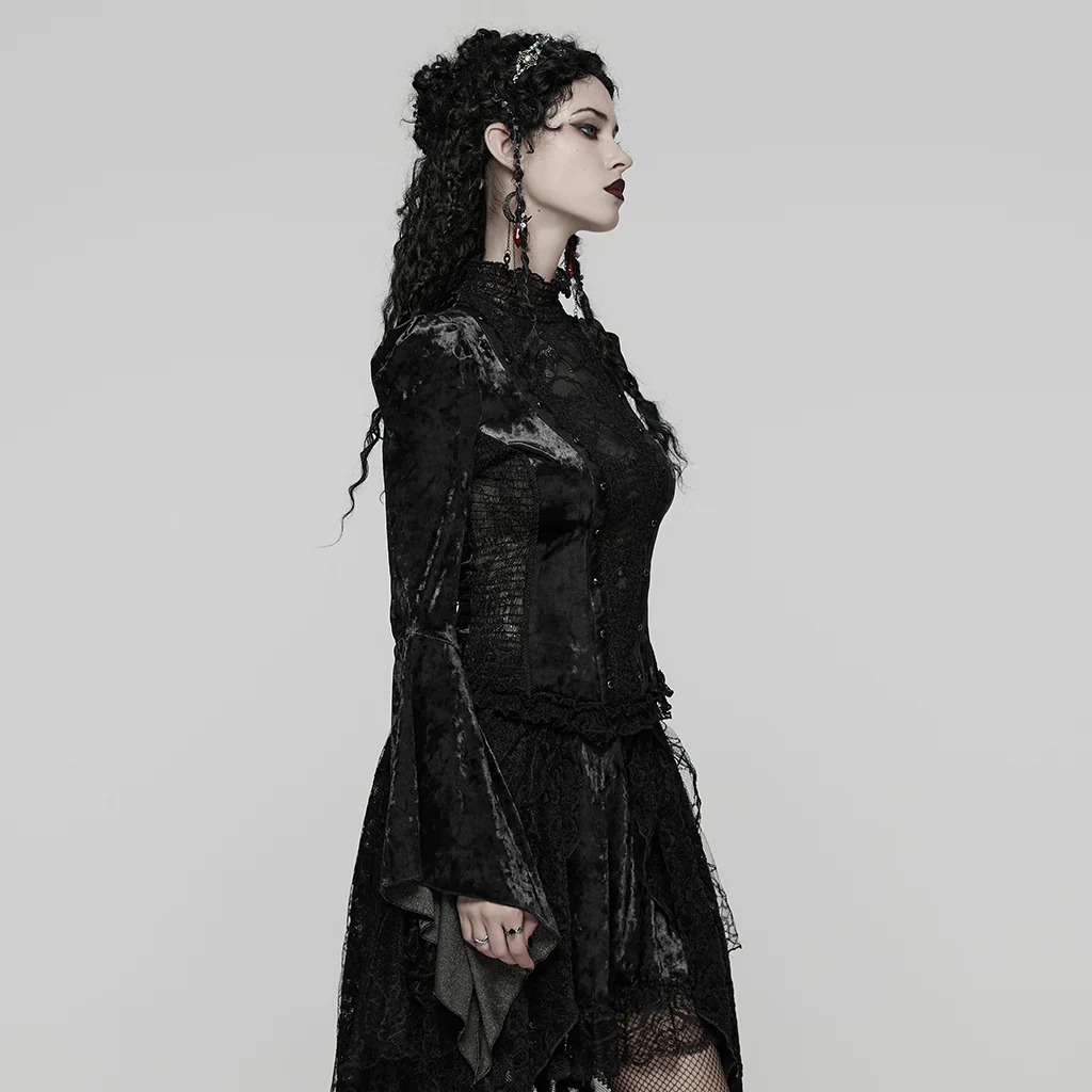 Goth Gorgeous Lace T-Shirt - Image 3