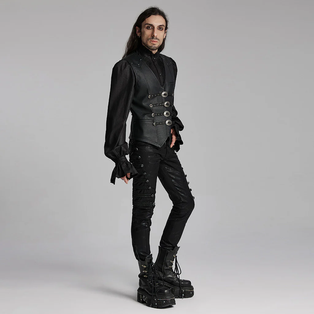 Goth Gorgeous Leather Vest - Image 4