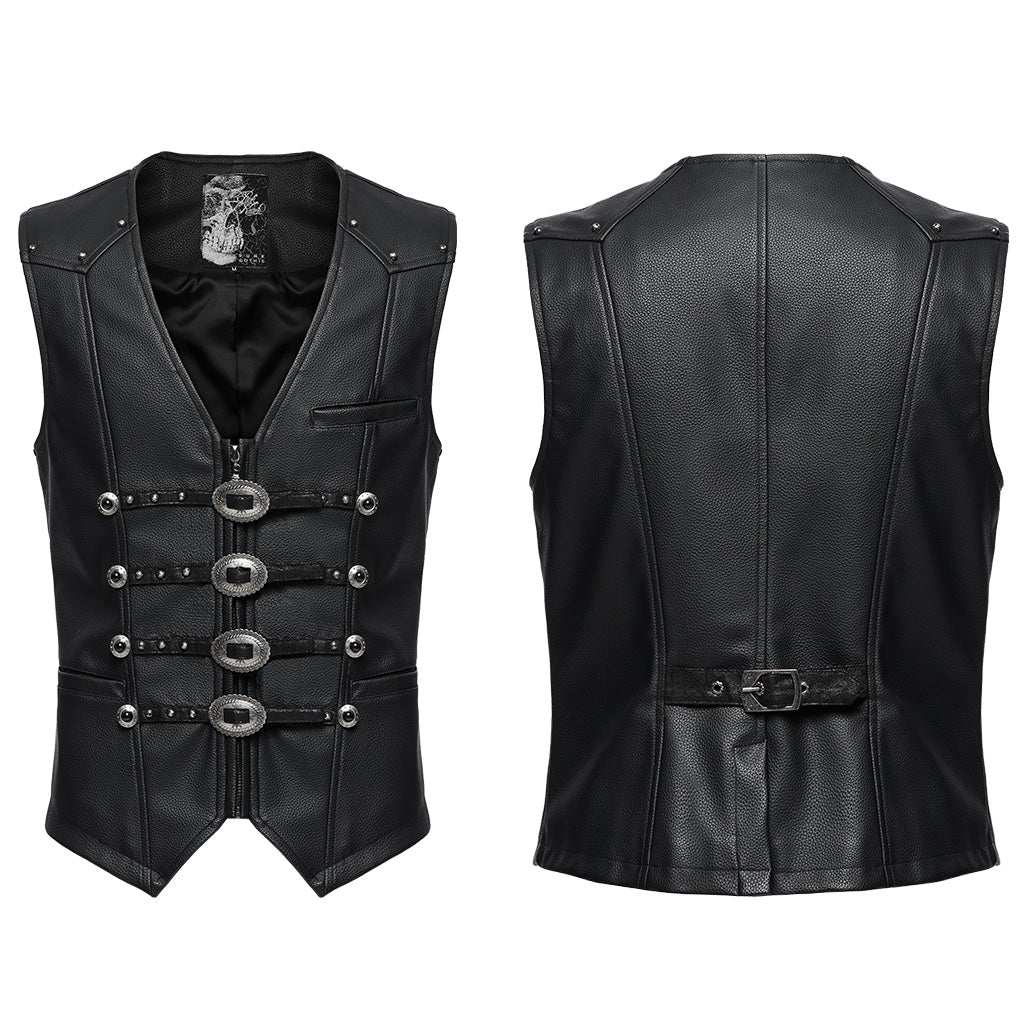 Goth Gorgeous Leather Vest - Image 5