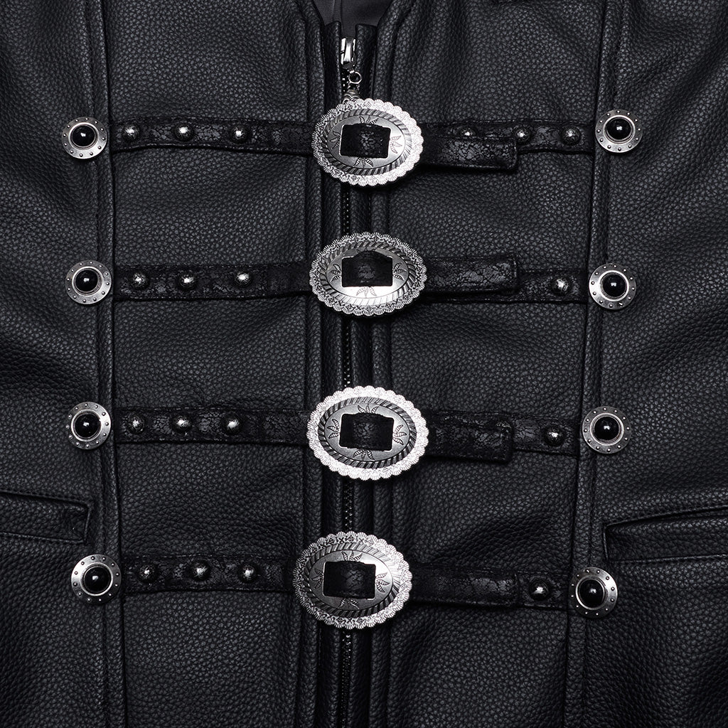 Goth Gorgeous Leather Vest - Image 6