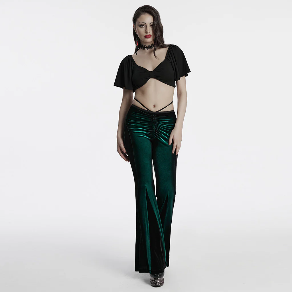 Goth gradient printed flared pants - Image 21