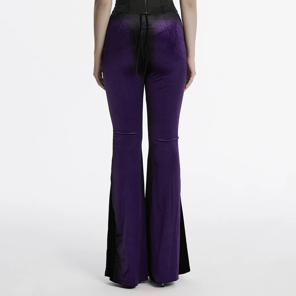 Goth gradient printed flared pants - Image 29