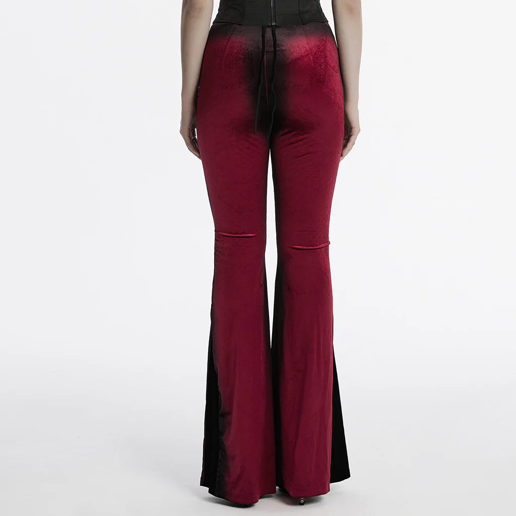 Goth gradient printed flared pants - Image 4