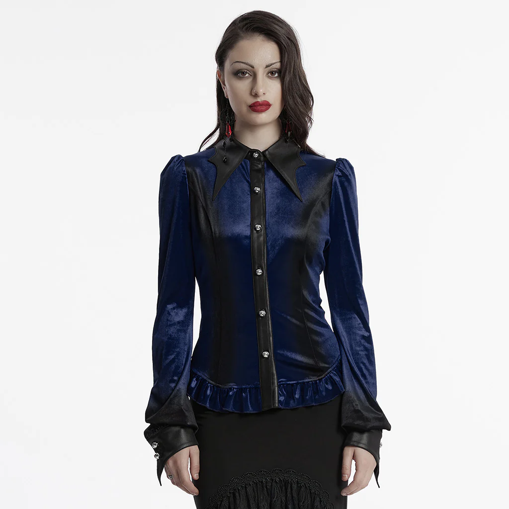 Goth gradient printed shirt - Image 10