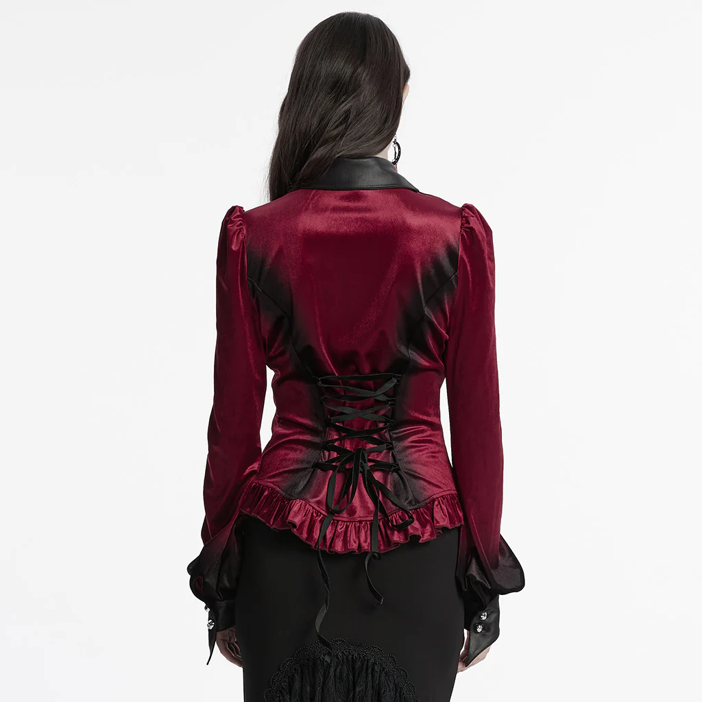 Goth gradient printed shirt - Image 2