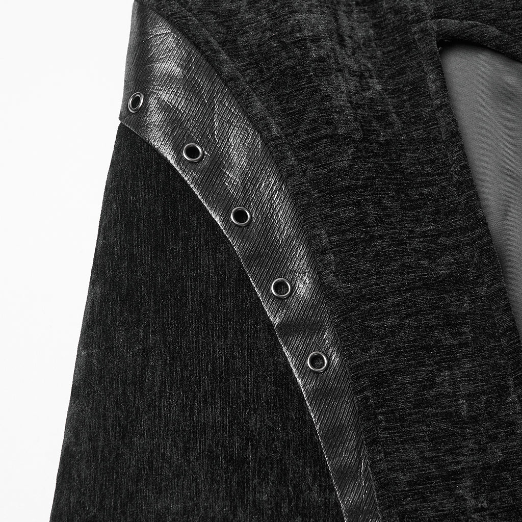 Goth Hooded Mysterious Coat - Image 9