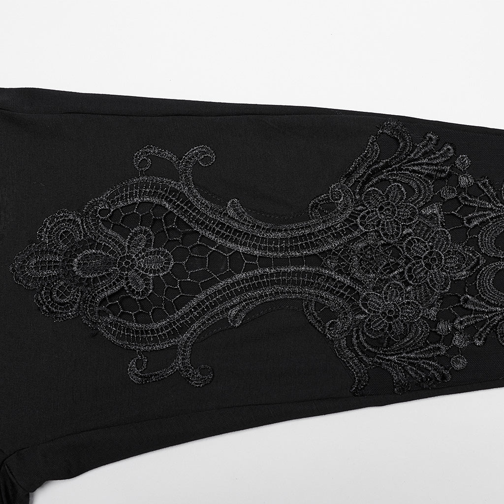 Goth lace decal leggings - Image 8