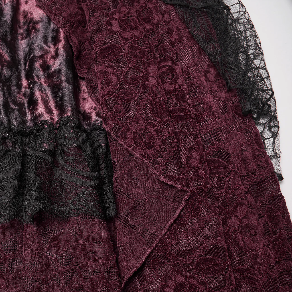 Goth Lace High-low Skirt - Image 13