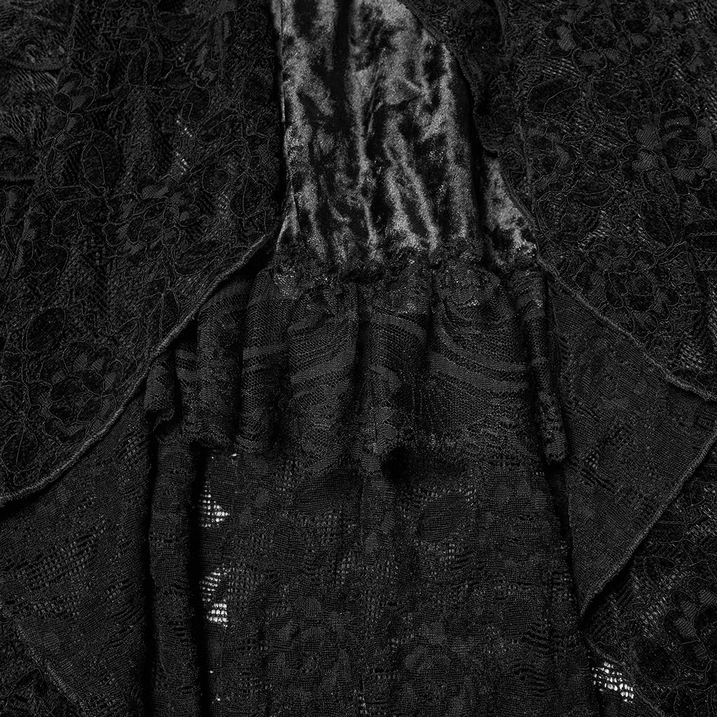 Goth Lace High-low Skirt - Image 5