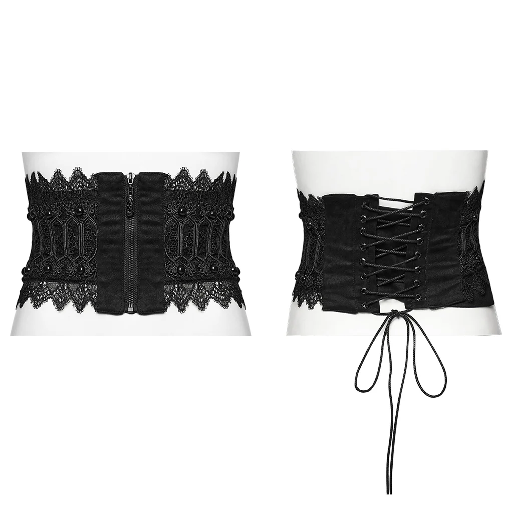Goth lace hollow corset - Image 5