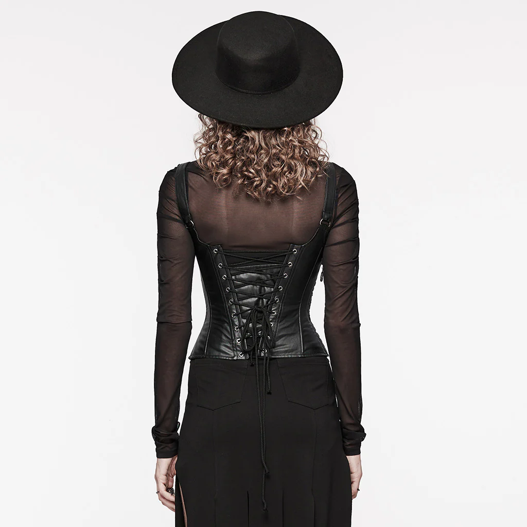 Goth Lace Vest Corset - Image 6