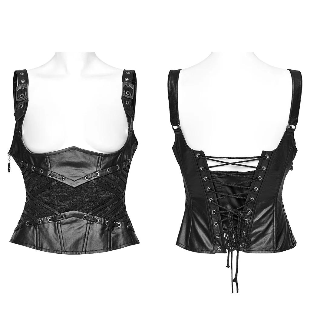 Goth Lace Vest Corset - Image 8