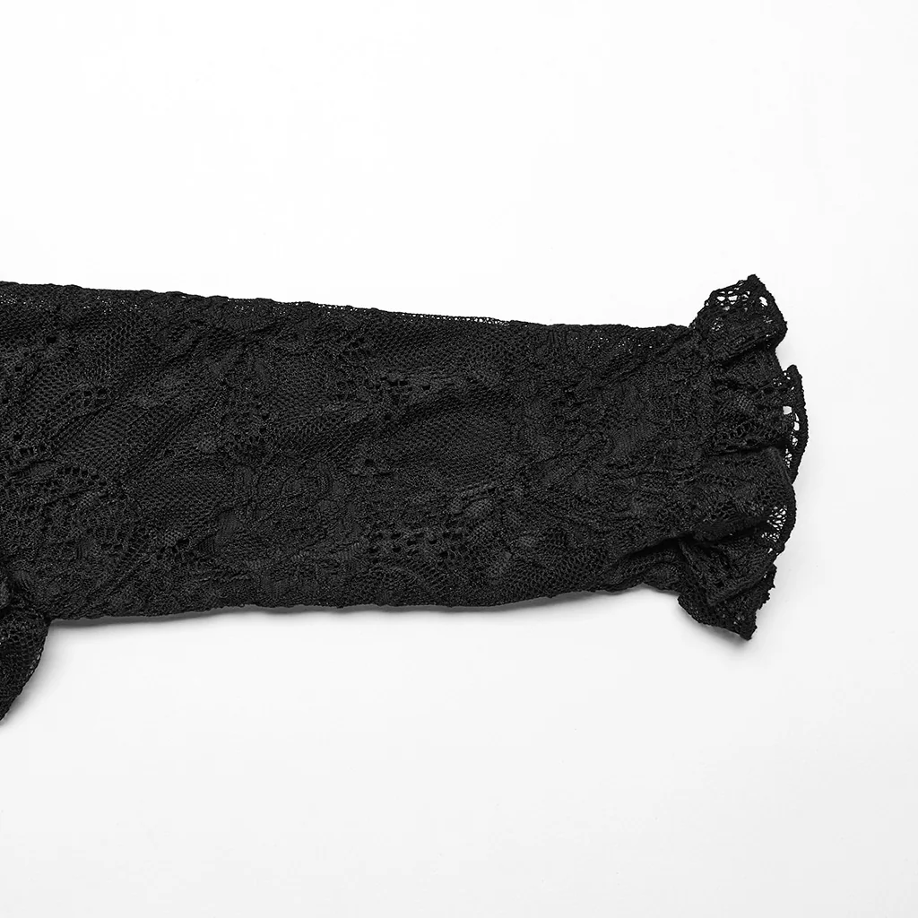 Goth Lantern sleeve Lace shirt - Image 4