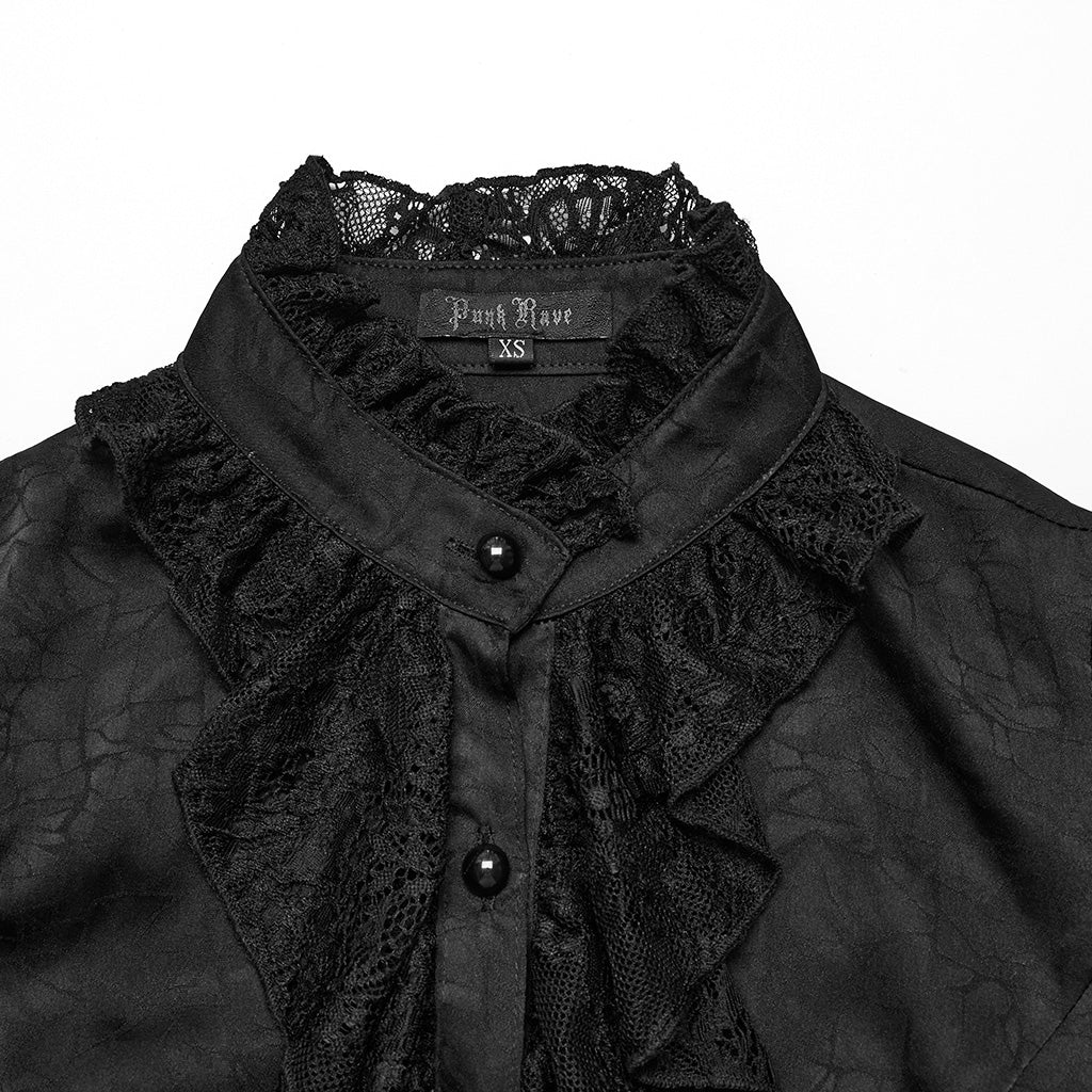 Goth Lantern sleeve Lace shirt - Image 7