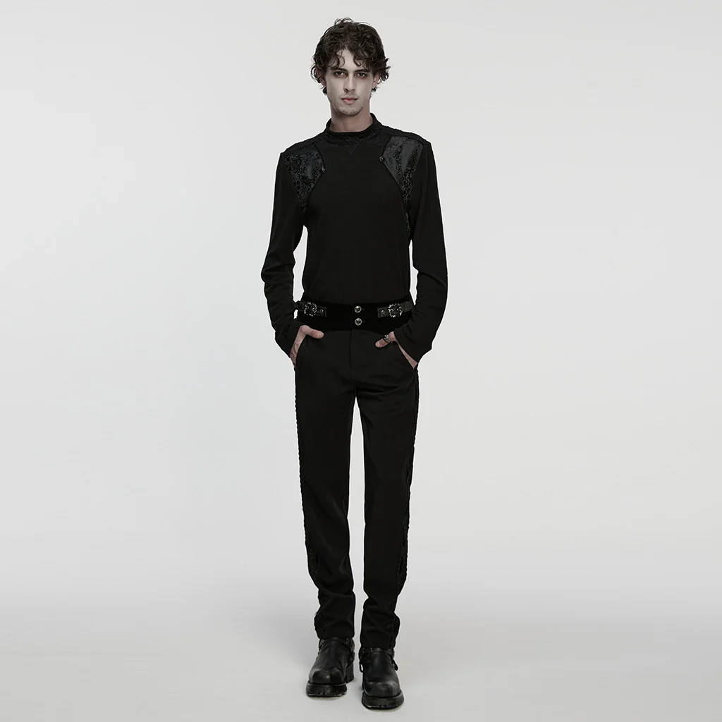Goth minimalist jacquard T-shirt
