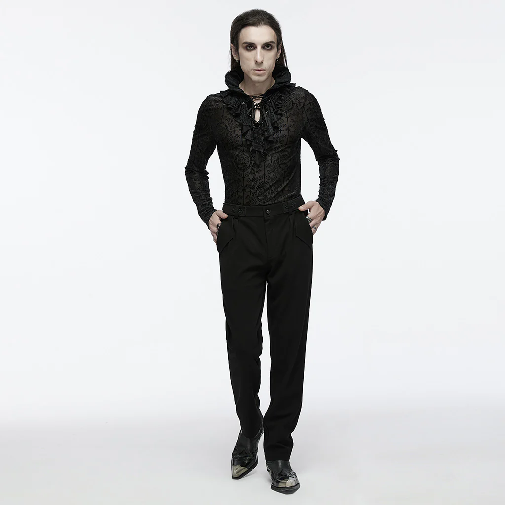 Goth minimalist trousers - Image 4
