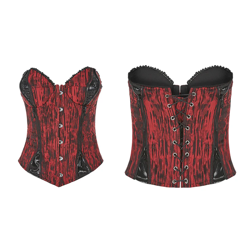 Goth Mottled Beaded Waist Seal Coset - Image 4