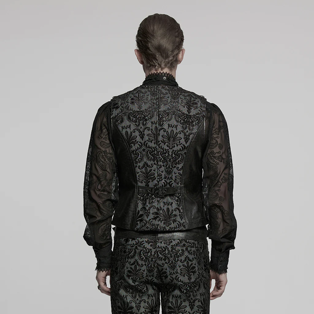 Goth Palace Embroidered Waistcoat - Image 4