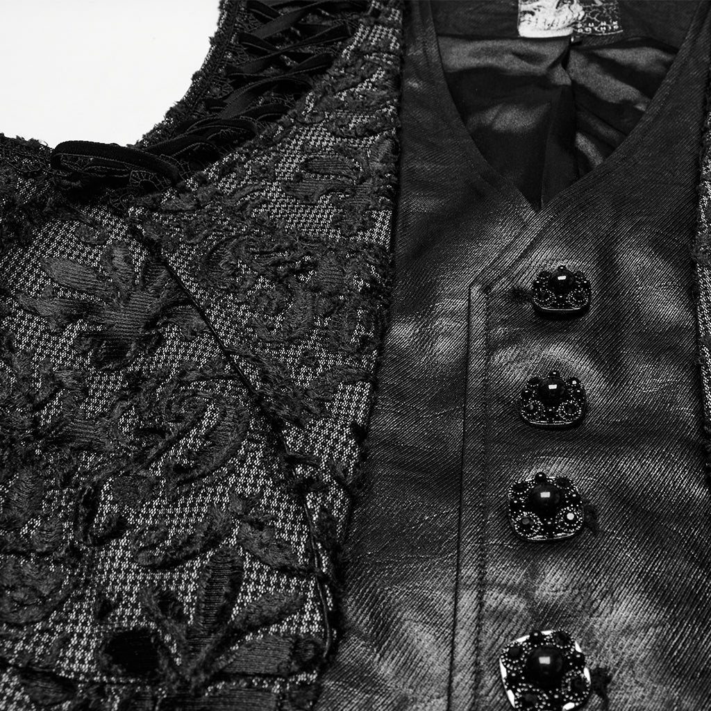 Goth Palace Embroidered Waistcoat - Image 8