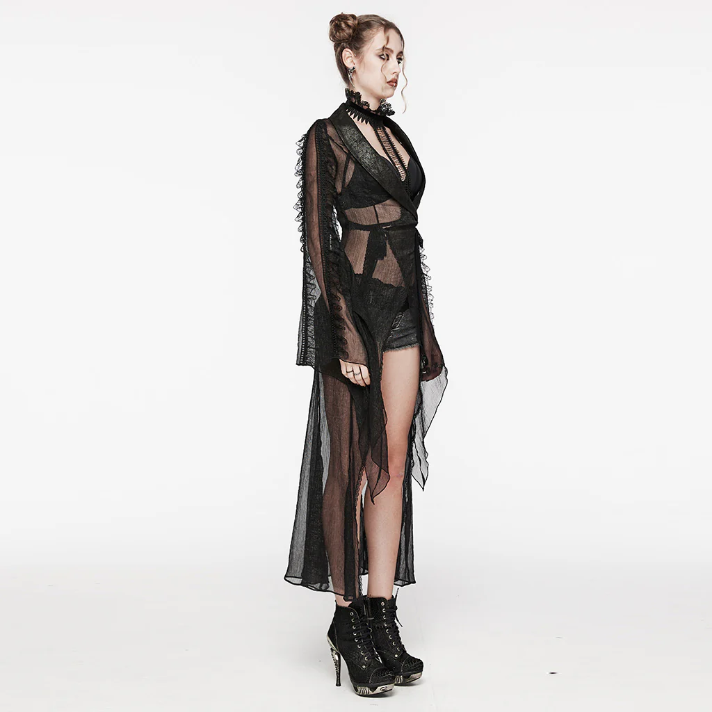 Goth Perspective Long Cardigan - Image 2