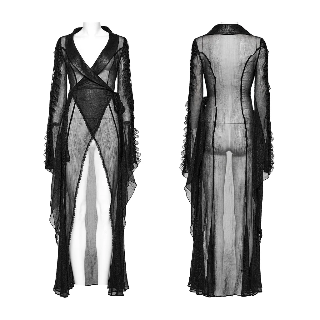 Goth Perspective Long Cardigan - Image 5