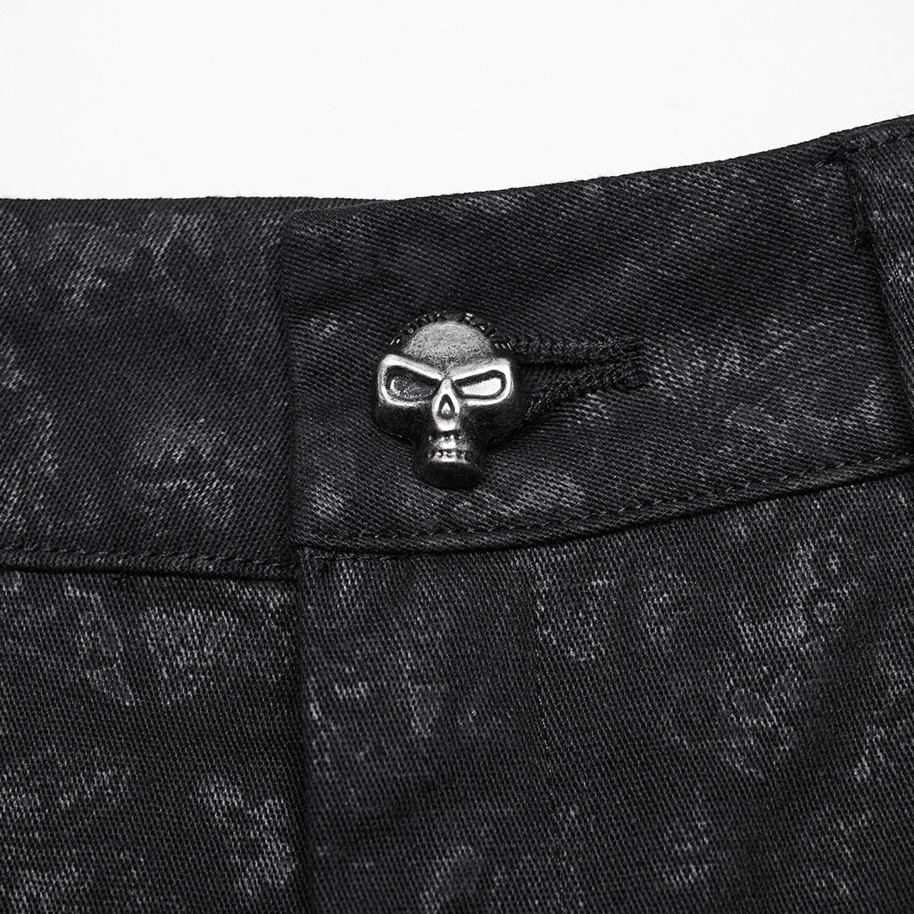 Goth retro metal leggings - Image 8