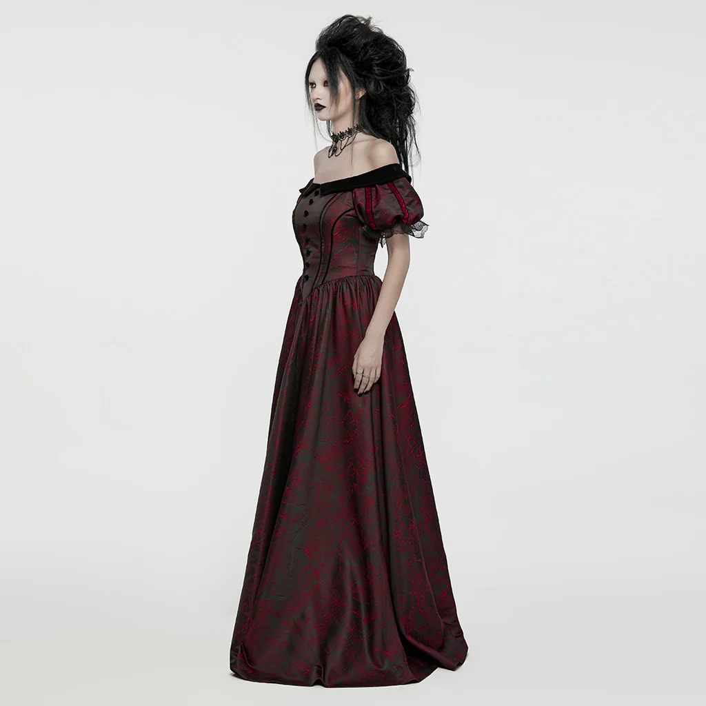 Goth retro velvet formal dress - Image 12