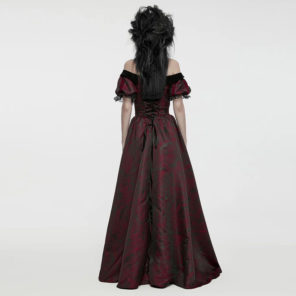 Goth retro velvet formal dress - Image 13