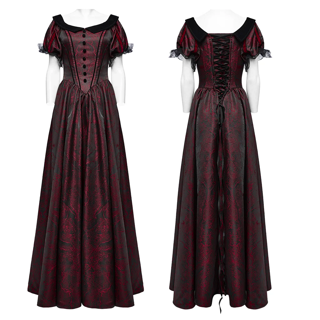 Goth retro velvet formal dress - Image 15