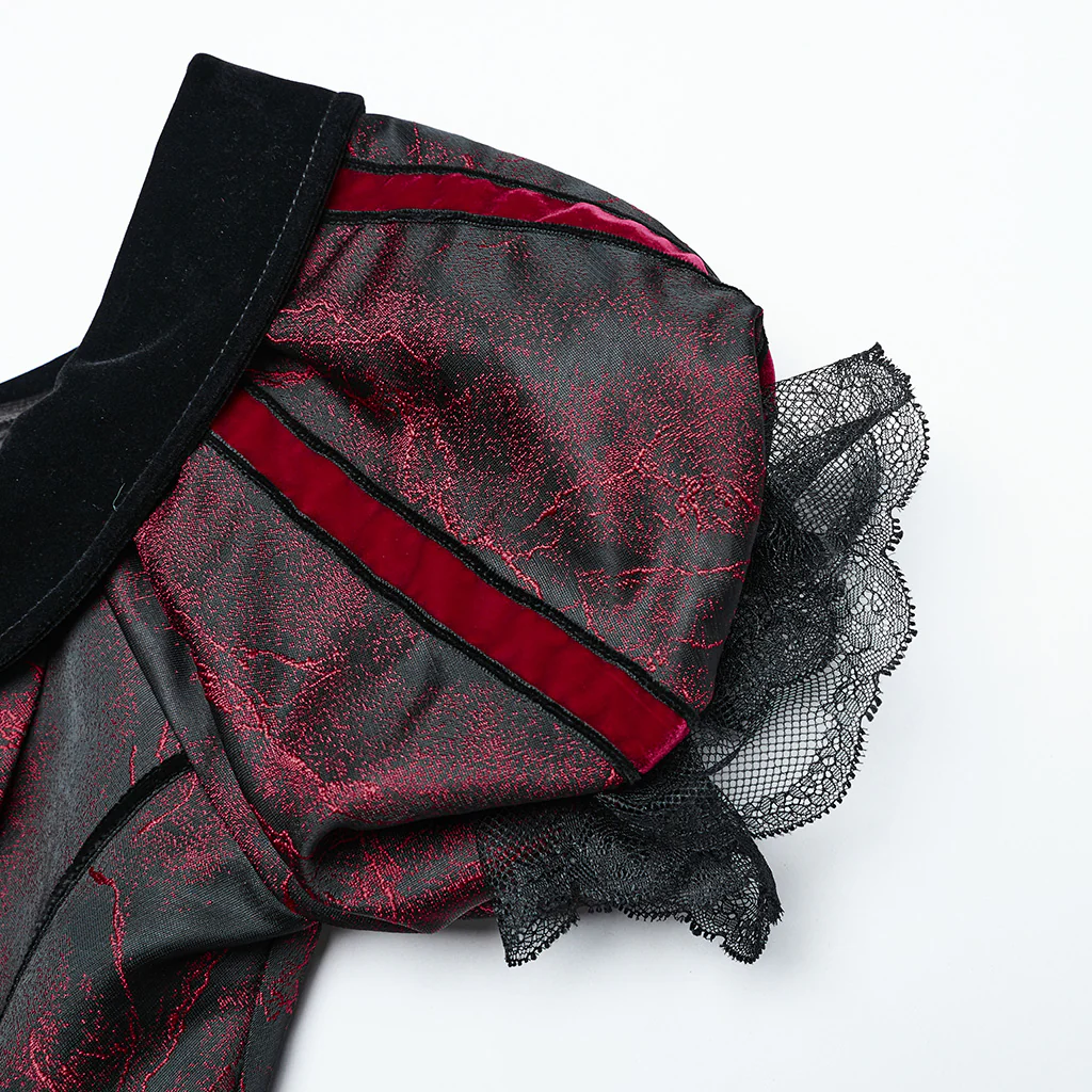 Goth retro velvet formal dress - Image 16