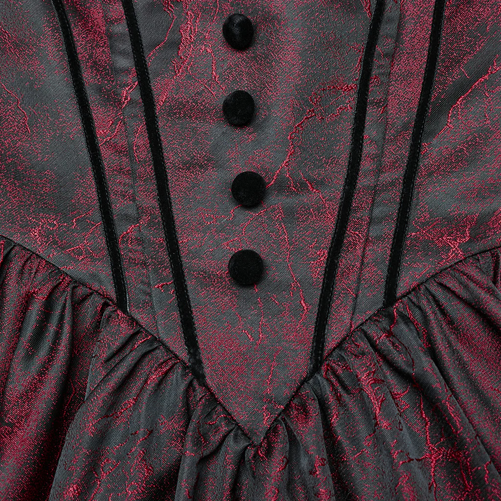Goth retro velvet formal dress - Image 17
