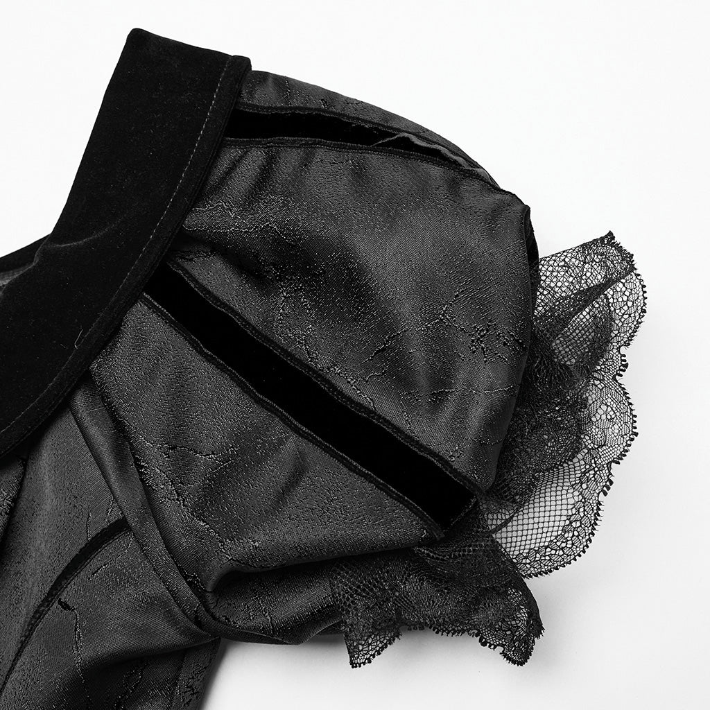 Goth retro velvet formal dress - Image 6