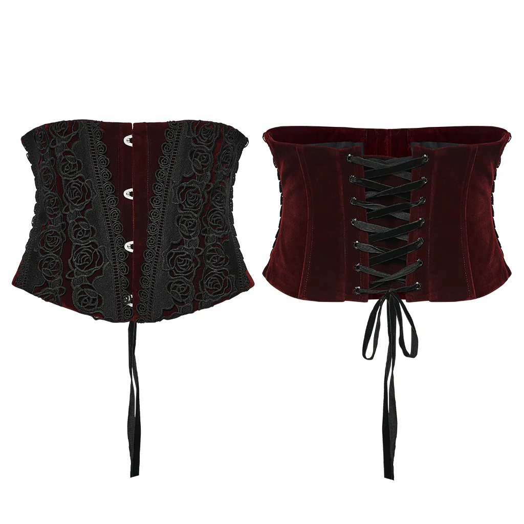 Goth Rose Lace Corset - Image 6