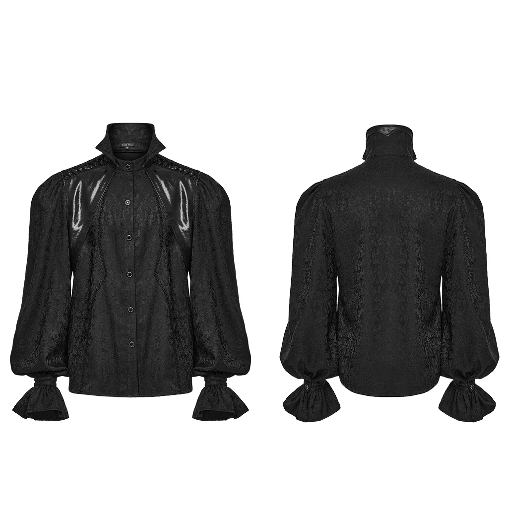 Goth stand collar palace gorgeous shirt - Image 15