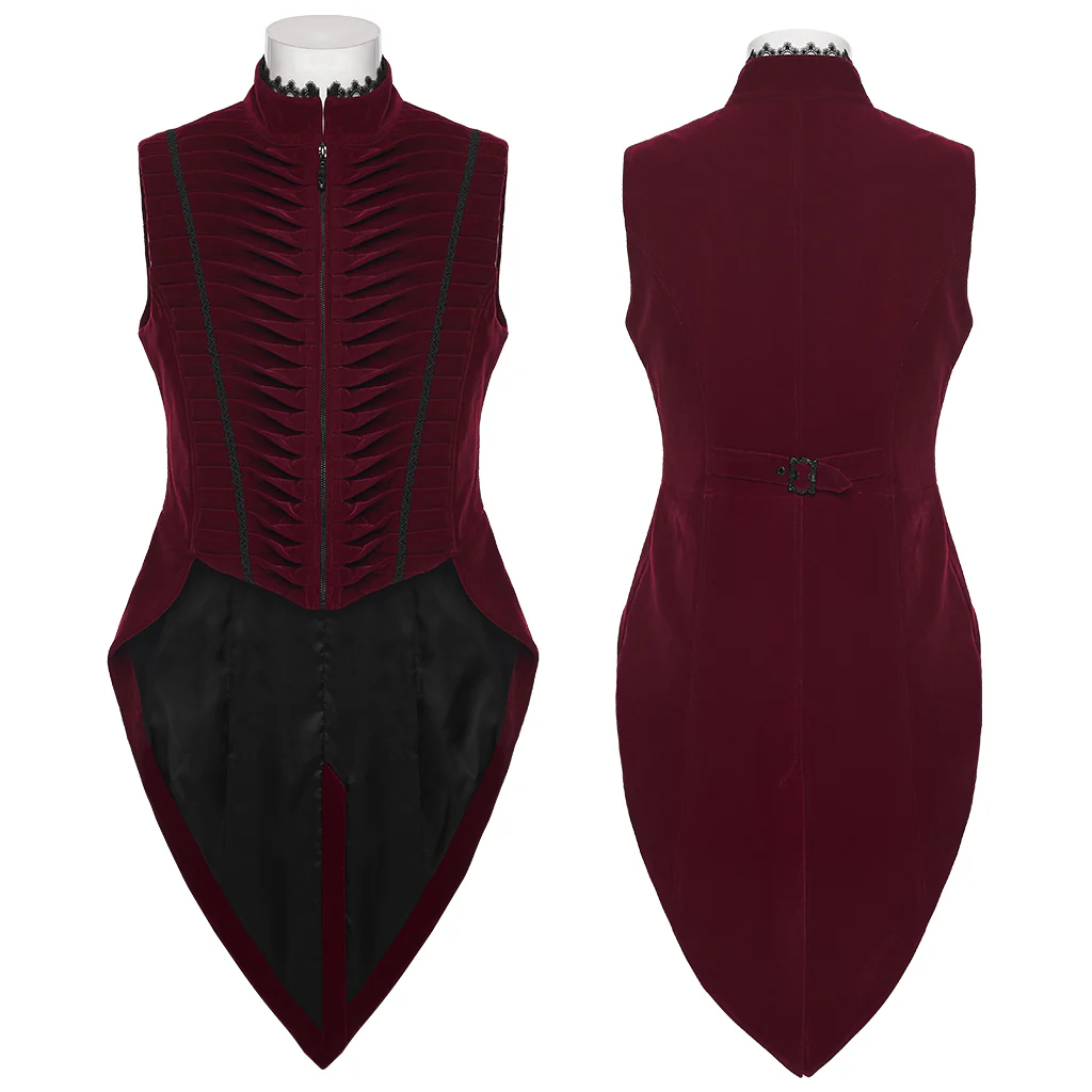 Goth tailcoat men's vest - Image 15