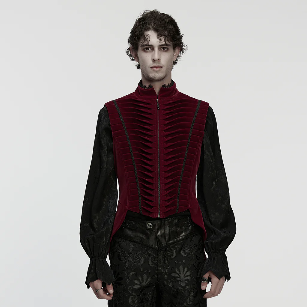 Goth tailcoat men's vest - Image 2