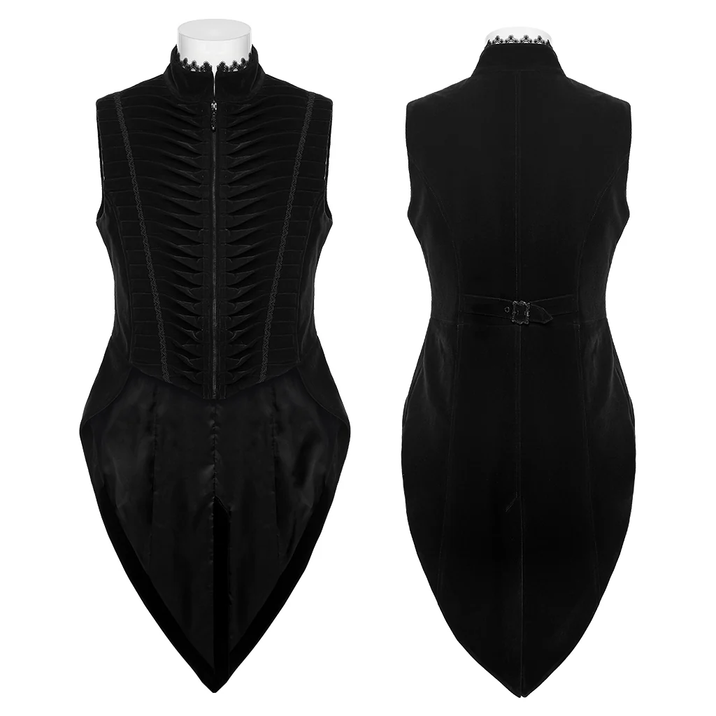 Goth tailcoat men's vest - Image 7