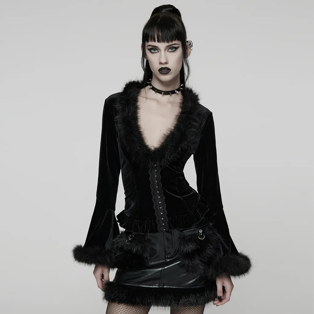 Goth V-neck cardigan