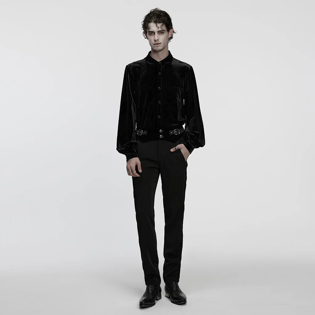 Daily Goth luster velvet shirt - Image 14