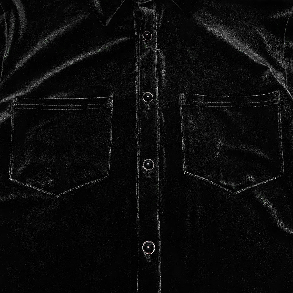 Daily Goth luster velvet shirt - Image 17