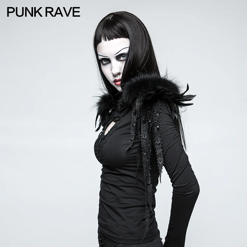 Gothic Accessories Leather Shoulder Knot With Phoenix-tail - Image 2