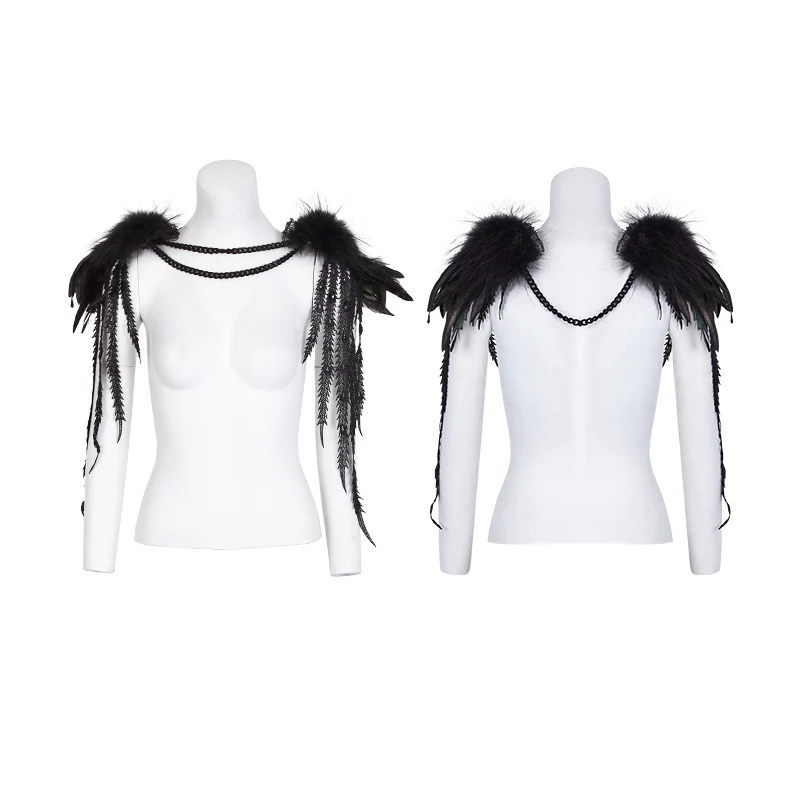 Gothic Accessories Leather Shoulder Knot With Phoenix-tail - Image 4